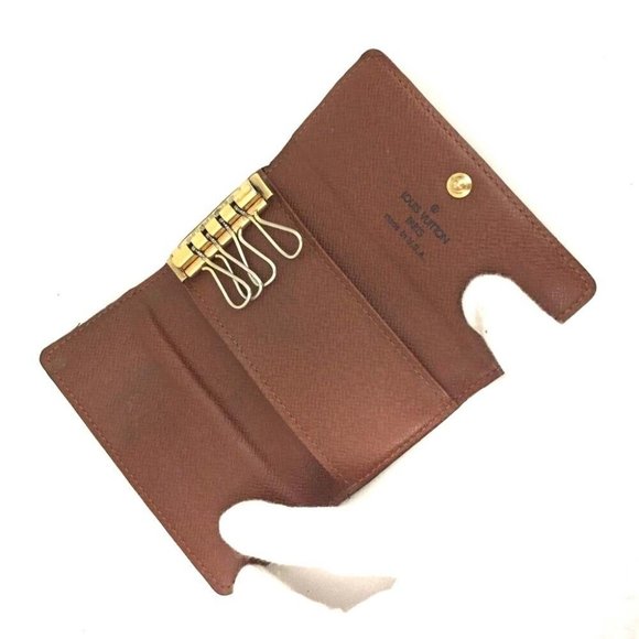 964116O Louis Vuitton Key Case Multicles 4 Ring Brown Monogram - Picture 5 of 9